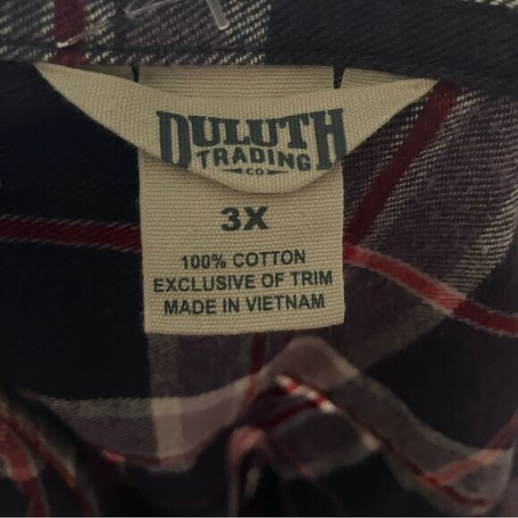 Duluth Free Swingin Plaid Flannel Shirt Women's 3X - Picture 3 of 7